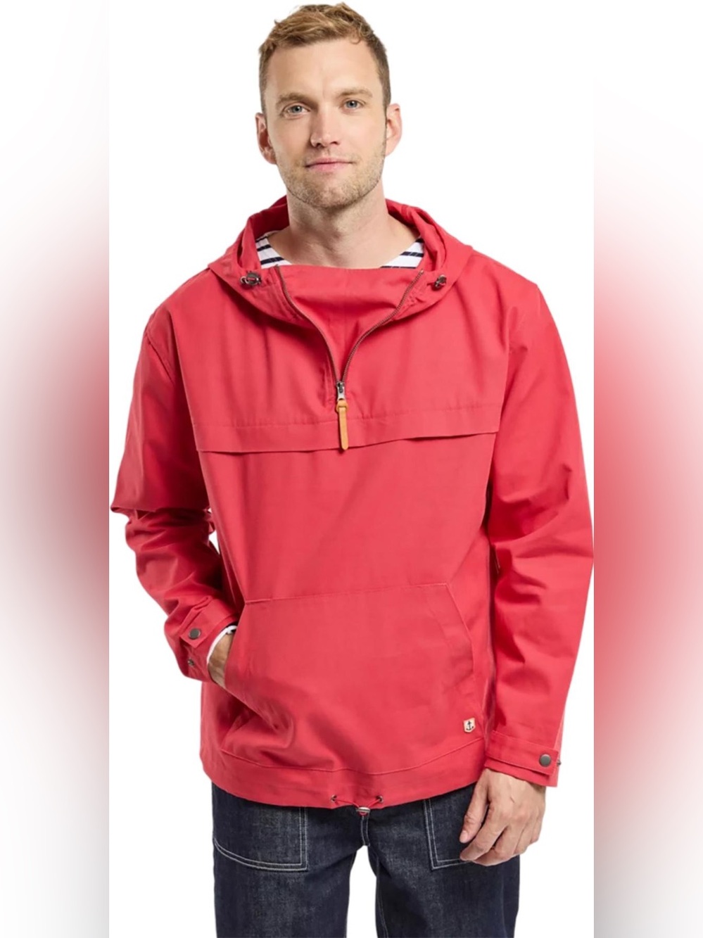 NWT Armor Lux Water Repellent Fisherman's Smock - Cardinal Red